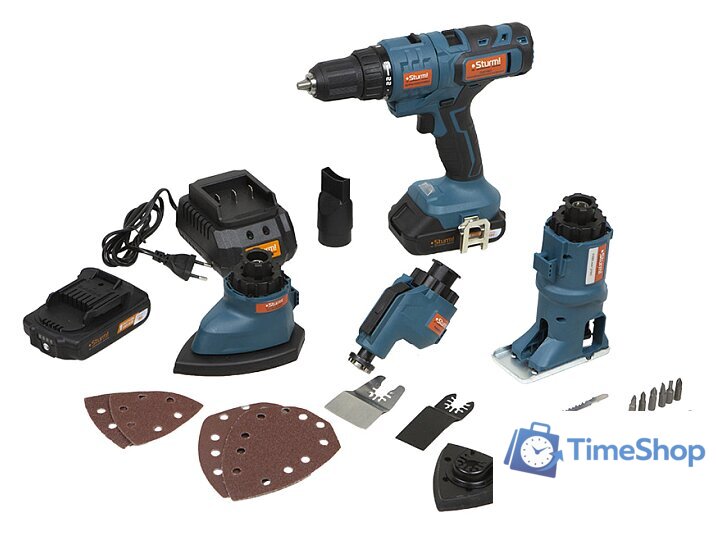 Дрель-шуруповерт Sturm CMT1801 Set (с 2-мя АКБ, кейс) - Изображение №1 — Интернет-магазин Time-Shop