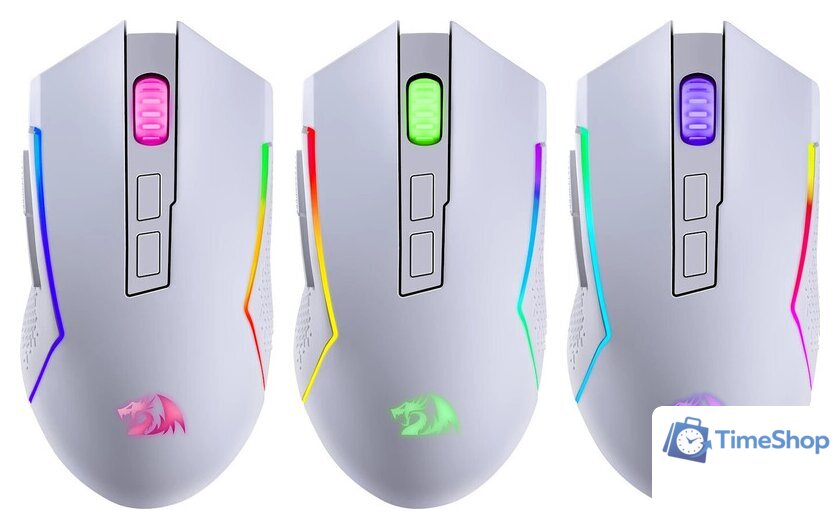 Игровая мышь Redragon Trident (белый) - Изображение №4 — Интернет-магазин Time-Shop