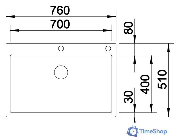 Кухонная мойка Blanco Claron 700-IF/A Durinox 523394 - Изображение №3 — Интернет-магазин Time-Shop