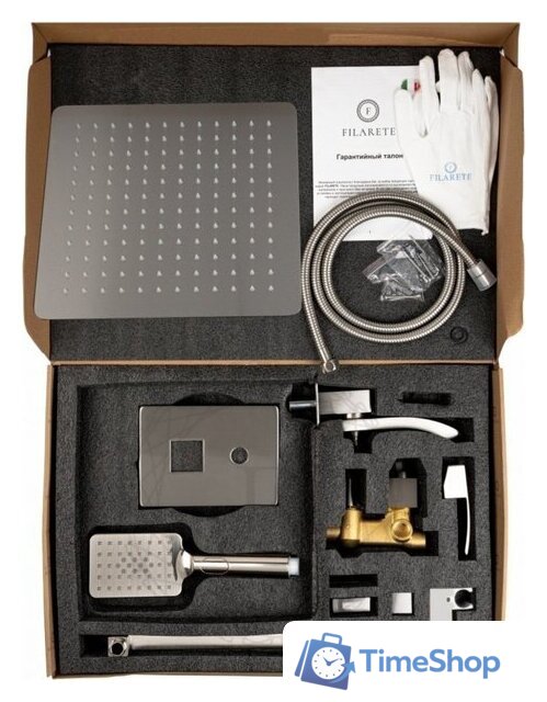 Душевая система  Filarete Waterfall FL1010 (никель) - Изображение №10 — Интернет-магазин Time-Shop