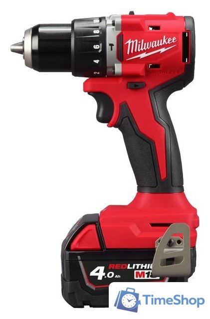 Ударная дрель-шуруповерт Milwaukee M18 BLPDRC-402C 4933492824 (с 2-мя АКБ 4 Ач, кейс) - Изображение №1 — Интернет-магазин Time-Shop