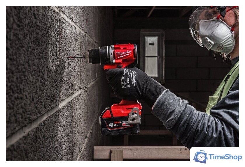 Ударная дрель-шуруповерт Milwaukee M18 BLPDRC-402C 4933492824 (с 2-мя АКБ 4 Ач, кейс) - Изображение №14 — Интернет-магазин Time-Shop
