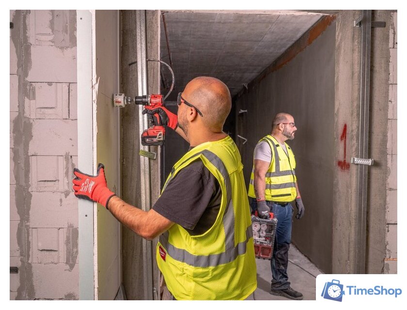 Ударная дрель-шуруповерт Milwaukee M18 BLPDRC-402C 4933492824 (с 2-мя АКБ 4 Ач, кейс) - Изображение №9 — Интернет-магазин Time-Shop