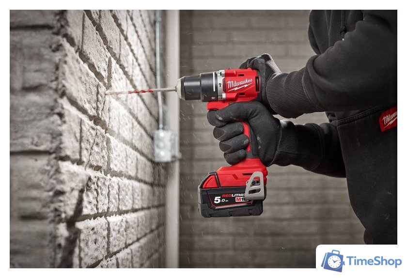 Ударная дрель-шуруповерт Milwaukee M18 BLPDRC-402C 4933492824 (с 2-мя АКБ 4 Ач, кейс) - Изображение №3 — Интернет-магазин Time-Shop