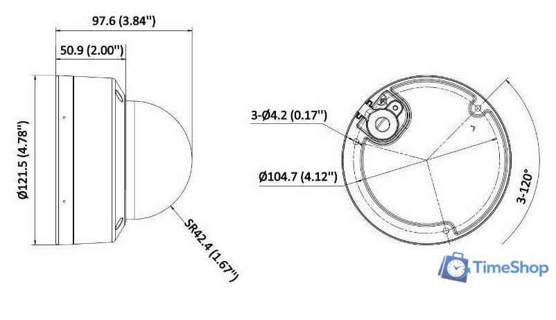IP-камера Hikvision DS-2CD1163G2-LIU (2.8 мм) - Изображение №4 — Интернет-магазин Time-Shop