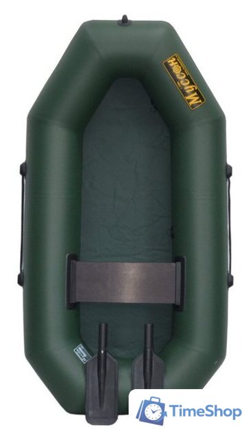 Гребная лодка Муссон S-190 с гребками (зеленый) - Изображение №1 — Интернет-магазин Time-Shop