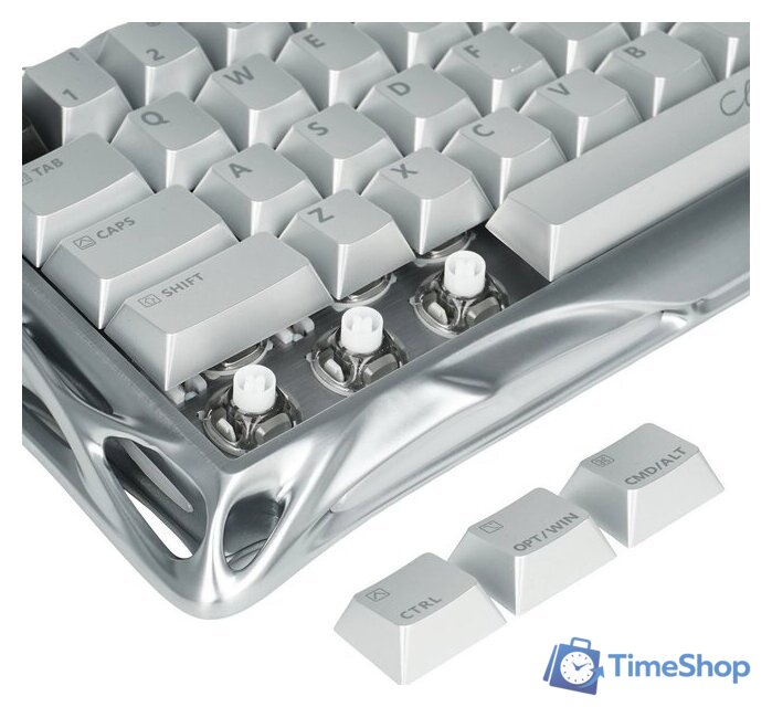 Клавиатура Gravastar Mercury V60 Pro Deluxe Edition Chrome Silver (GravaStar UFO Magnetic) - Изображение №7 — Интернет-магазин Time-Shop