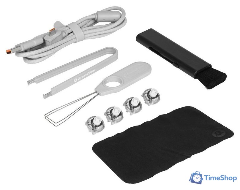 Клавиатура Gravastar Mercury V60 Pro Deluxe Edition Chrome Silver (GravaStar UFO Magnetic) - Изображение №12 — Интернет-магазин Time-Shop