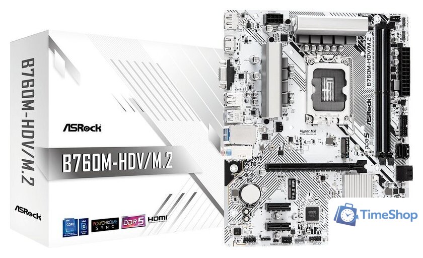 Материнская плата ASRock B760M-HDV/M.2 - Изображение №2 — Интернет-магазин Time-Shop