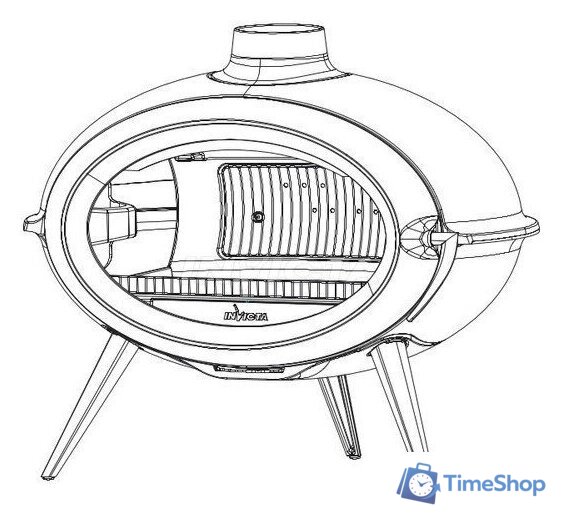 Свободностоящая печь-камин Invicta Brio 6481-44 - Изображение №3 — Интернет-магазин Time-Shop