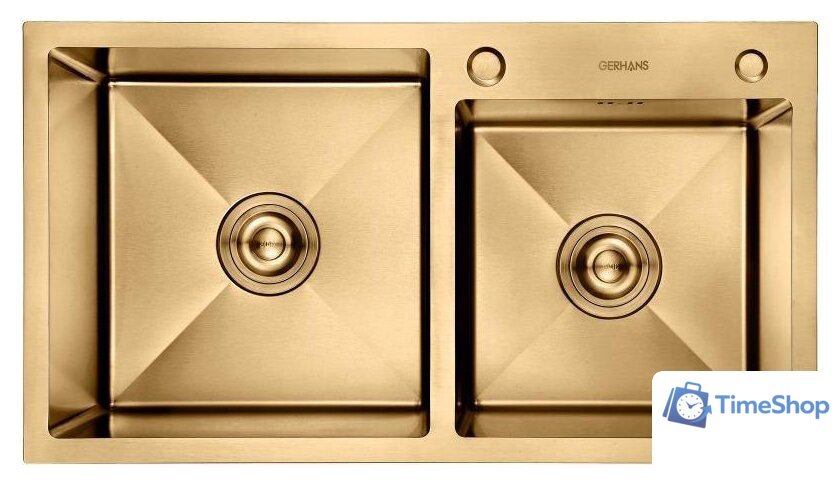 Кухонная мойка Gerhans K37843G-S (золотой) - Изображение №1 — Интернет-магазин Time-Shop