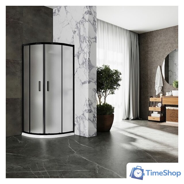 Душевой уголок Roxen Santi 55020-90BC 90х90 (матовое стекло) - Изображение №4 — Интернет-магазин Time-Shop