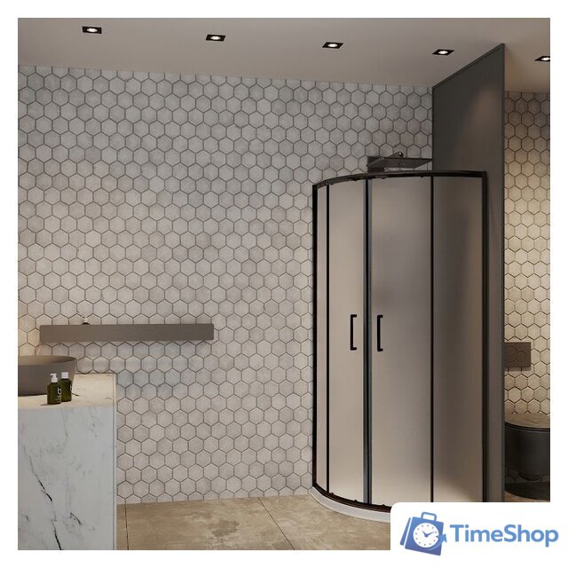 Душевой уголок Roxen Santi 55020-90BC 90х90 (матовое стекло) - Изображение №6 — Интернет-магазин Time-Shop