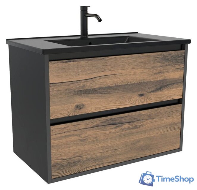  ЗОВ Тумба под умывальник Парма 70 P70LAN0MAMC1B (антрацит/аттик) - Изображение №1 — Интернет-магазин Time-Shop