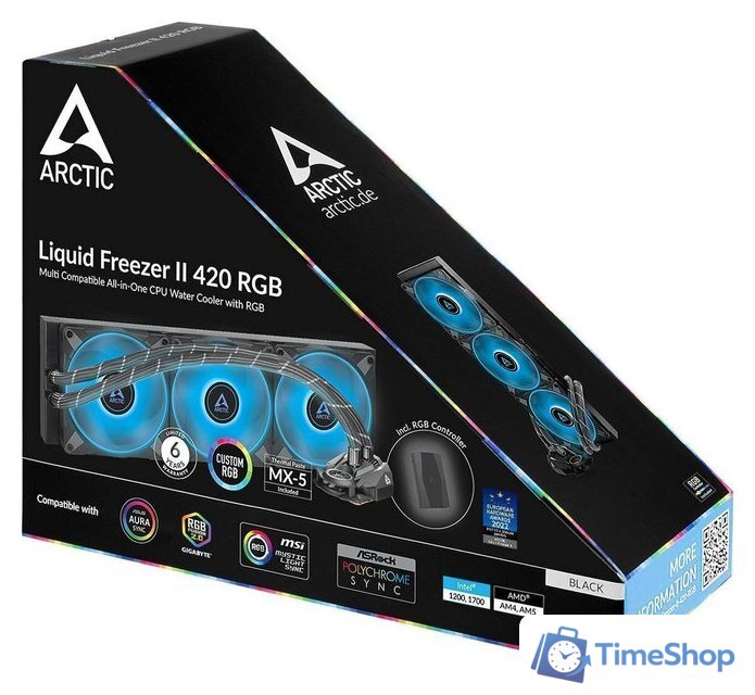 Система жидкостного охлаждения для процессора Arctic Liquid Freezer II 420 RGB + RGB Controller ACFRE00111A - Изображение №6 — Интернет-магазин Time-Shop