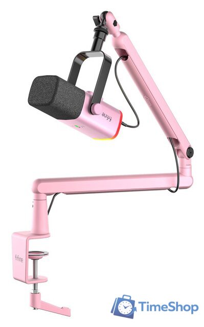 Проводной микрофон FIFINE TAM8 (розовый) - Изображение №1 — Интернет-магазин Time-Shop