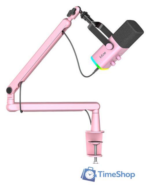 Проводной микрофон FIFINE TAM8 (розовый) - Изображение №3 — Интернет-магазин Time-Shop