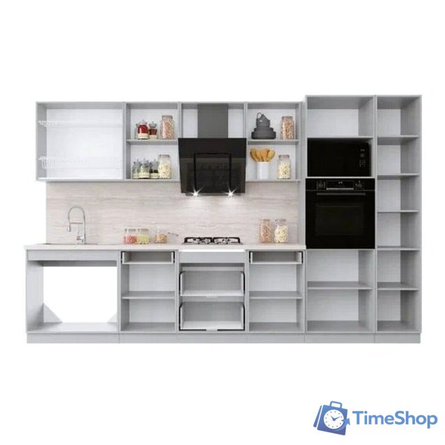 Готовая кухня Интерлиния Мила Крафт 3.4 (дуб английский) - Изображение №3 — Интернет-магазин Time-Shop