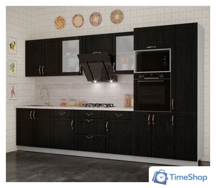 Готовая кухня Интерлиния Мила Крафт 3.4 (дуб английский) - Изображение №2 — Интернет-магазин Time-Shop