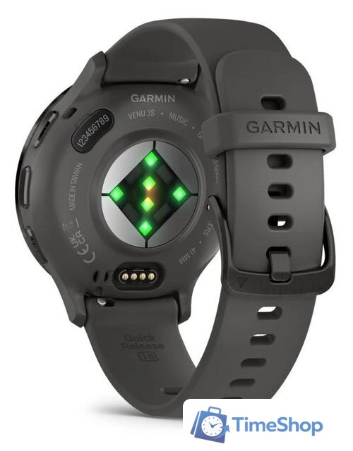 Умные часы Garmin Venu 3S (серая галька, с силиконовым ремешком) - Изображение №2 — Интернет-магазин Time-Shop