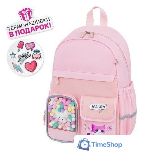 Городской рюкзак BRAUBERG Pastel Anime kitten 272065 - Изображение №3 — Интернет-магазин Time-Shop