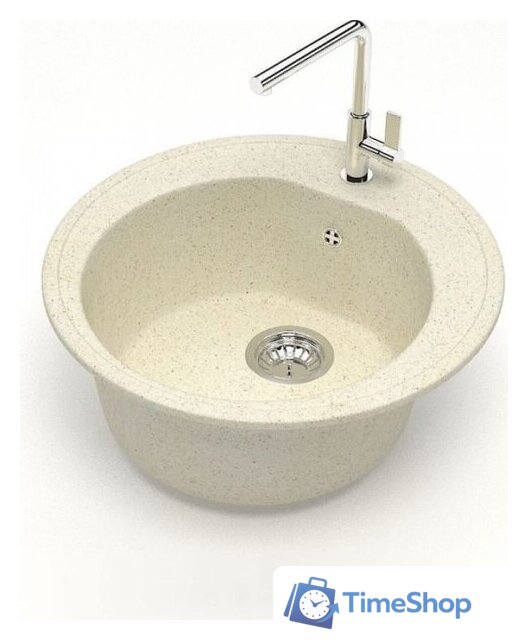 Кухонная мойка Teymi Lina D51 T120102 (бежевый матовый) - Изображение №2 — Интернет-магазин Time-Shop