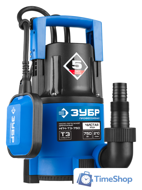 Дренажный насос Зубр НПЧ-Т3-750 - Изображение №1 — Интернет-магазин Time-Shop