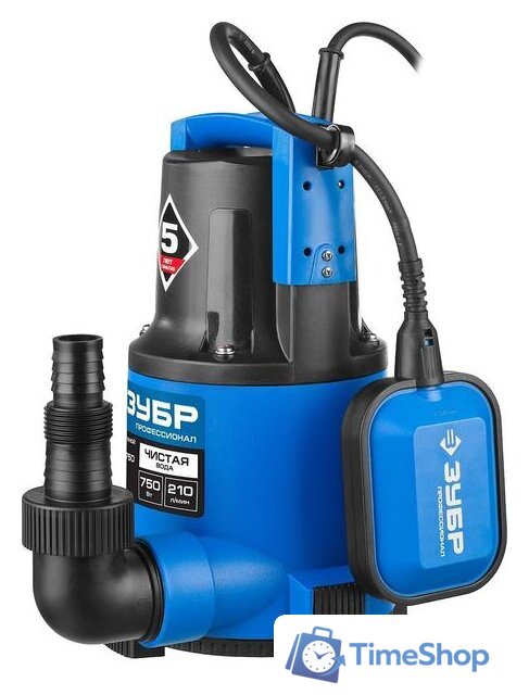 Дренажный насос Зубр НПЧ-Т3-750 - Изображение №3 — Интернет-магазин Time-Shop