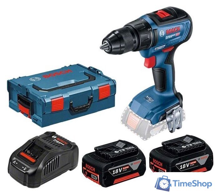 Дрель-шуруповерт Bosch GSR 18V-50 Professional 06019H5001 (с 2-мя АКБ 5 Ач, кейс) - Изображение №1 — Интернет-магазин Time-Shop