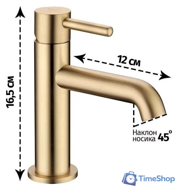 Смеситель Grocenberg GB2099 (золото матовый) - Изображение №2 — Интернет-магазин Time-Shop