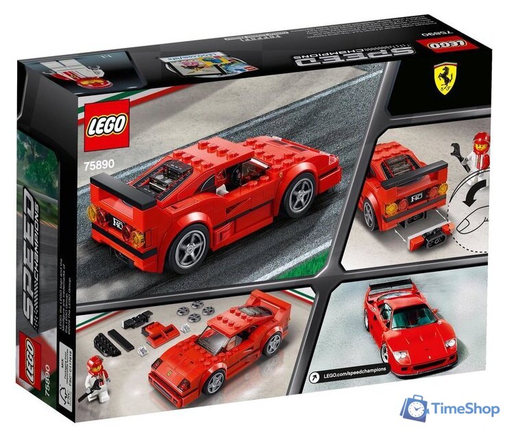 Конструктор LEGO Speed Champions 75890 Ferrari F40 Competizione - Изображение №2 — Интернет-магазин Time-Shop