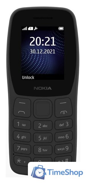 Кнопочный телефон Nokia 105 (2022) TA-1428 Dual SIM (черный) - Изображение №3 — Интернет-магазин Time-Shop
