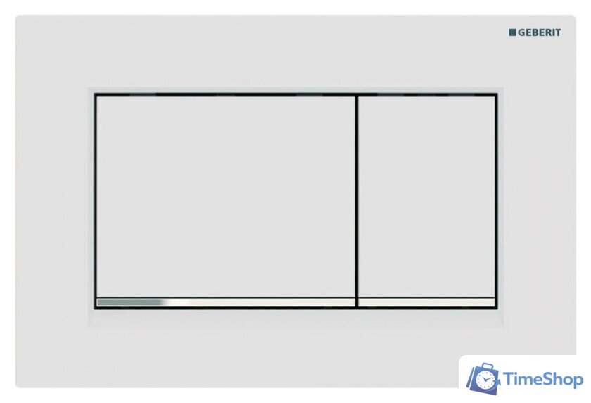 Панель смыва Geberit Sigma 30 New 115.883.JT.1 (белый матовый/хром глянцевый) - Изображение №1 — Интернет-магазин Time-Shop