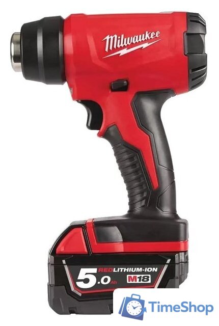 Промышленный фен Milwaukee M18 BHG-502C 4933459772 (с 2-мя АКБ) - Изображение №1 — Интернет-магазин Time-Shop