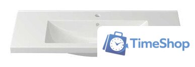 Умывальник Керамин Тобаго 100 ФС (мебельный, белый) - Изображение №3 — Интернет-магазин Time-Shop