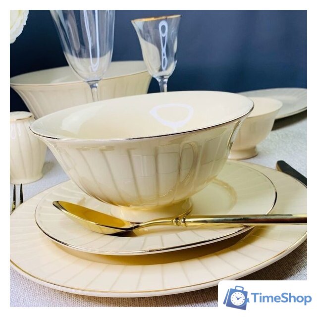 Столовый сервиз Lenardi Marzipan 205-155 (88пр) - Изображение №2 — Интернет-магазин Time-Shop