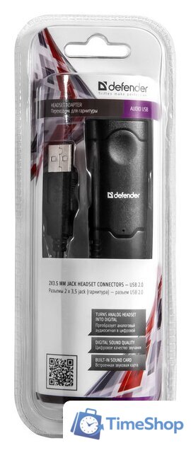USB аудиоадаптер Defender Audio USB - Изображение №2 — Интернет-магазин Time-Shop