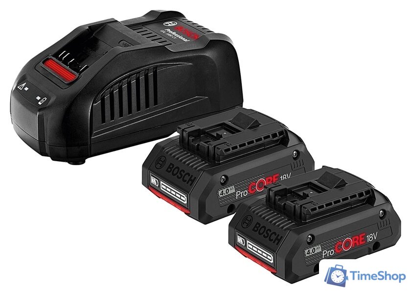 Аккумулятор с зарядным устройством Bosch 2xProCORE 1600A016GF (18В/4 Ah + 14.4-18В) - Изображение №1 — Интернет-магазин Time-Shop