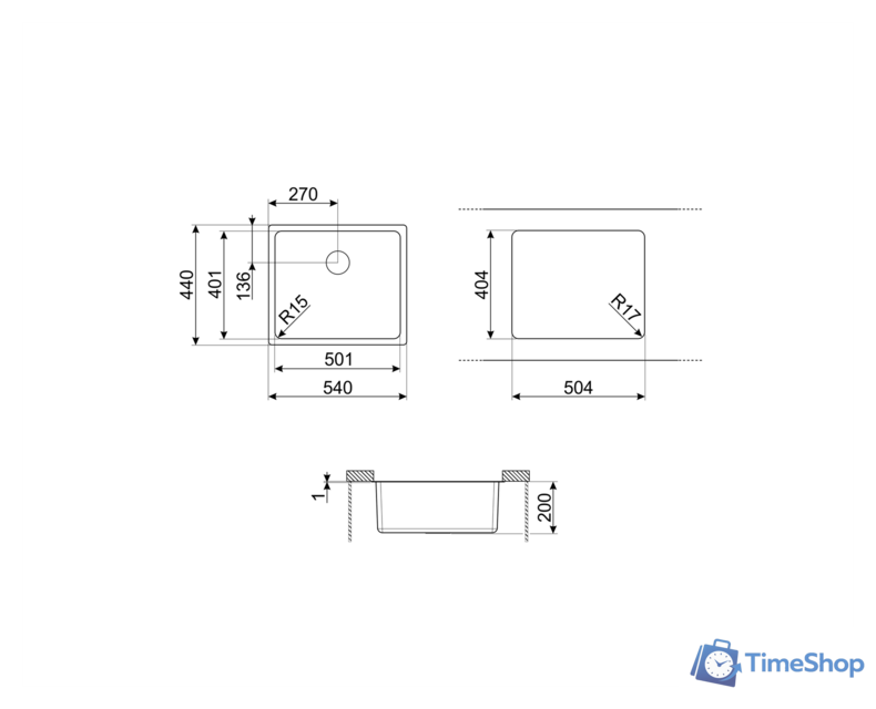 Кухонная мойка Smeg VSTR50BRX - Изображение №2 — Интернет-магазин Time-Shop