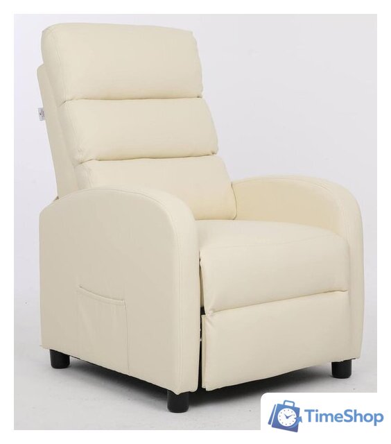 Реклайнер Calviano 2164 (экокожа, бежевый) - Изображение №1 — Интернет-магазин Time-Shop