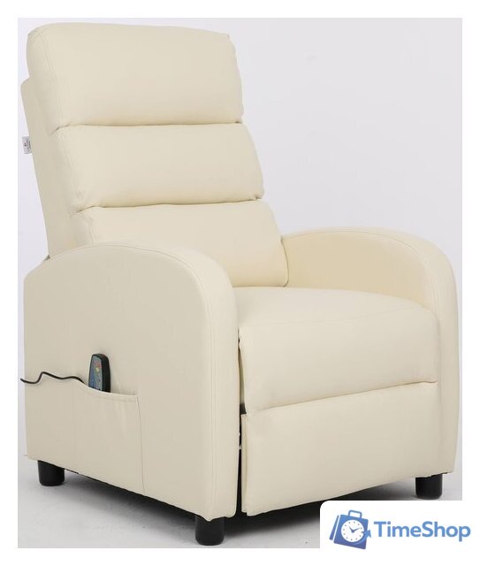 Реклайнер Calviano 2164 (экокожа, бежевый) - Изображение №3 — Интернет-магазин Time-Shop