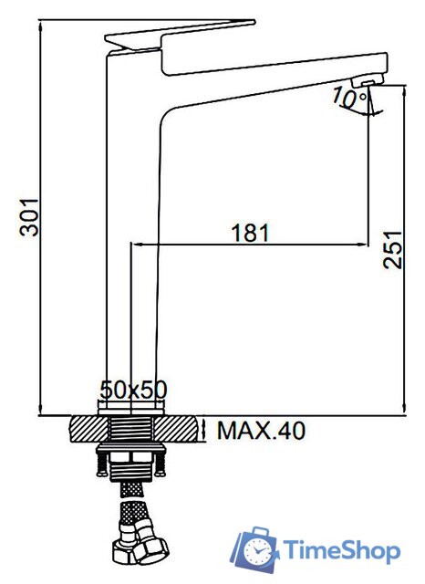 Смеситель Ledeme L1178U - Изображение №2 — Интернет-магазин Time-Shop