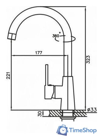 Смеситель AV Engineering AVHOP4-A996-648 - Изображение №2 — Интернет-магазин Time-Shop