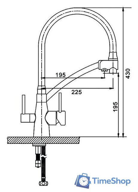 Смеситель Gappo G4398-1 - Изображение №2 — Интернет-магазин Time-Shop