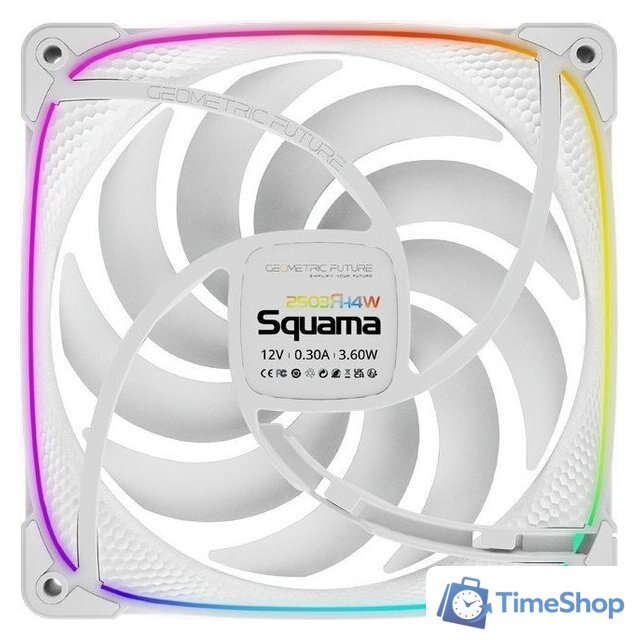 Комплект вентиляторов для корпуса Geometric Future Squama 2503R-14 Triple Pack (белый) - Изображение №4 — Интернет-магазин Time-Shop