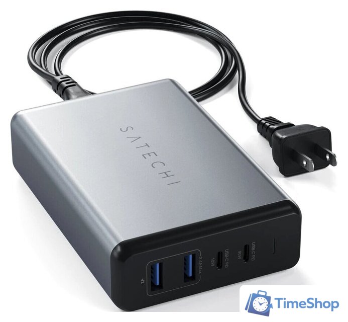 Сетевое зарядное Satechi 108W Pro Type-C PD Desktop Charger (американская вилка) - Изображение №2 — Интернет-магазин Time-Shop