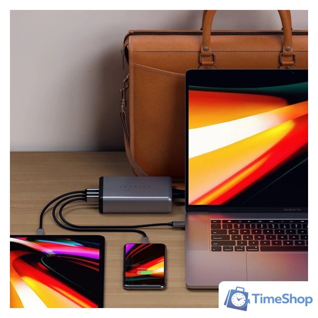 Сетевое зарядное Satechi 108W Pro Type-C PD Desktop Charger (американская вилка) - Изображение №8 — Интернет-магазин Time-Shop
