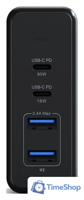 Сетевое зарядное Satechi 108W Pro Type-C PD Desktop Charger (американская вилка) - Изображение №5 — Интернет-магазин Time-Shop