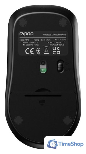 Мышь Rapoo 1510 (черный) - Изображение №6 — Интернет-магазин Time-Shop