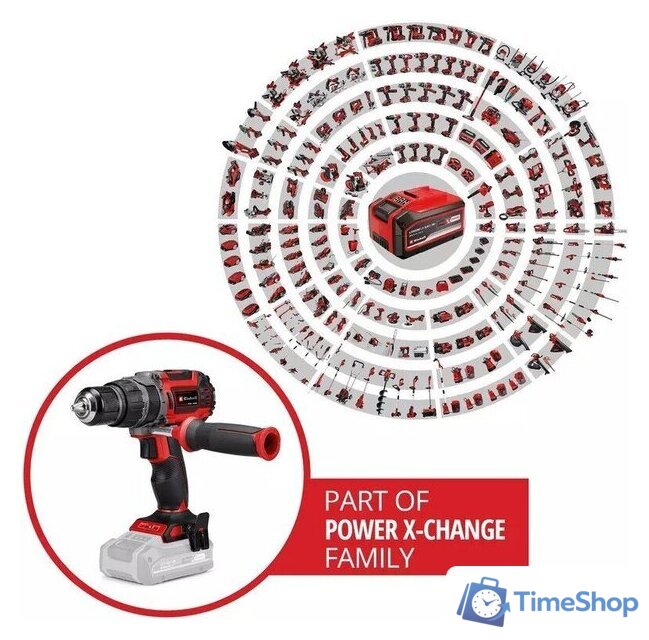 Ударная дрель-шуруповерт Einhell TP-CD 18/60 Li-i BL Solo 4514205 (с 2-мя АКБ, кейс) - Изображение №2 — Интернет-магазин Time-Shop